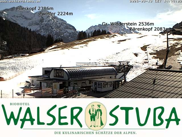 Archiv Foto Webcam Hotel für Bergfreunde - Walserstuba