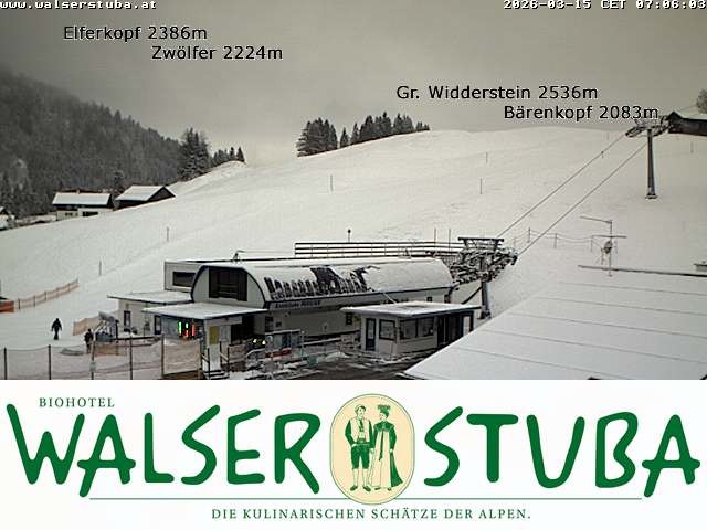 Archiv Foto Webcam Hotel für Bergfreunde - Walserstuba