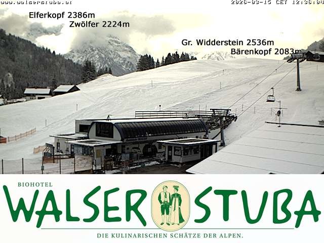 Archiv Foto Webcam Hotel für Bergfreunde - Walserstuba