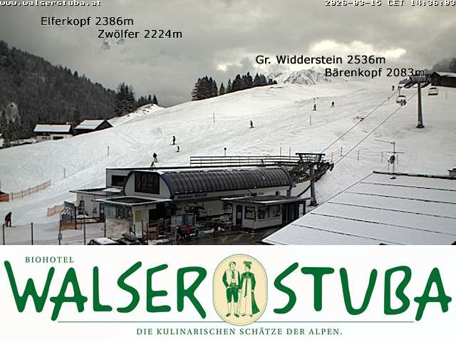 Archiv Foto Webcam Hotel für Bergfreunde - Walserstuba