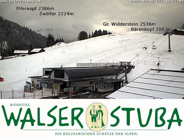 Archiv Foto Webcam Hotel für Bergfreunde - Walserstuba