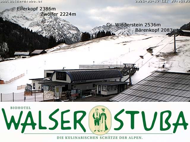 Archiv Foto Webcam Hotel für Bergfreunde - Walserstuba