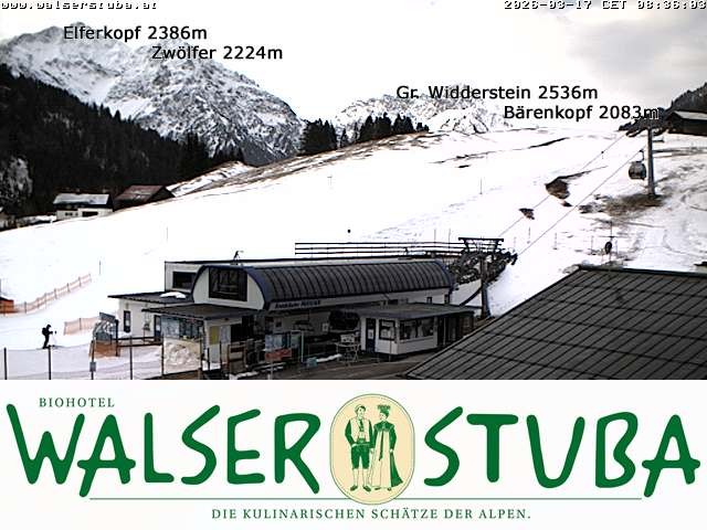 Archiv Foto Webcam Hotel für Bergfreunde - Walserstuba