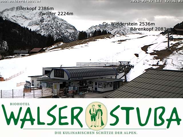 Archiv Foto Webcam Hotel für Bergfreunde - Walserstuba