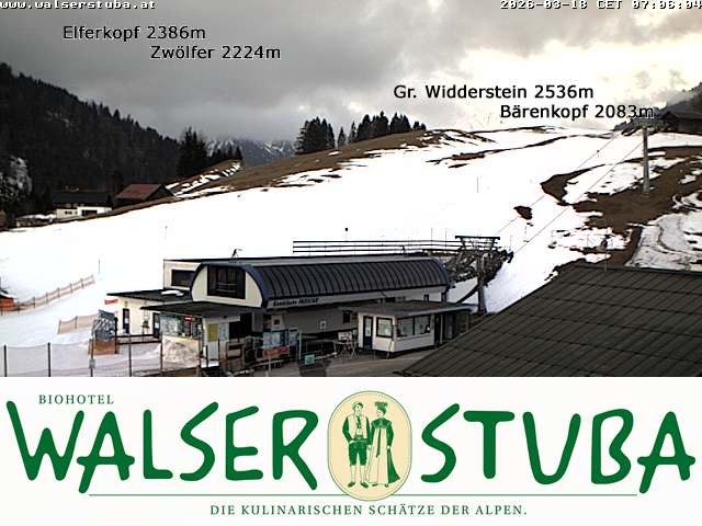 Archiv Foto Webcam Hotel für Bergfreunde - Walserstuba