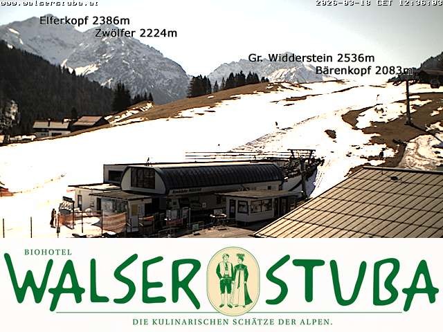 Archiv Foto Webcam Hotel für Bergfreunde - Walserstuba