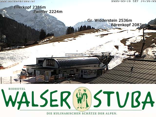 Archived image Webcam Hotel "Walserstuba"