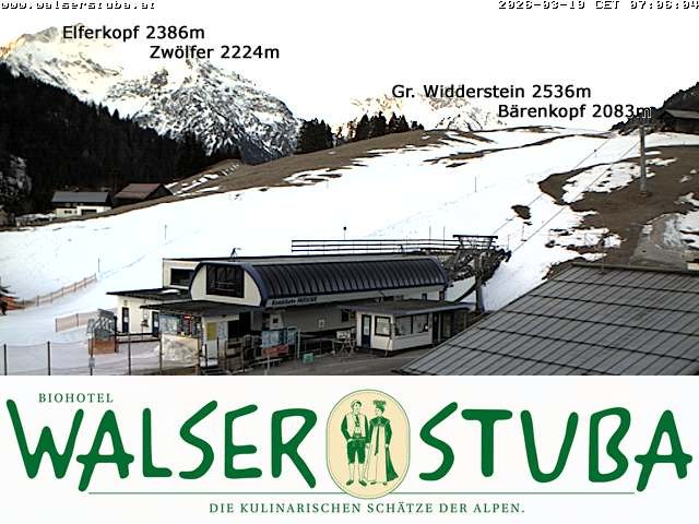 Archiv Foto Webcam Hotel für Bergfreunde - Walserstuba