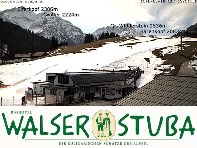 Archived image Webcam Hotel "Walserstuba"