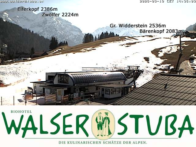 Archiv Foto Webcam Hotel für Bergfreunde - Walserstuba