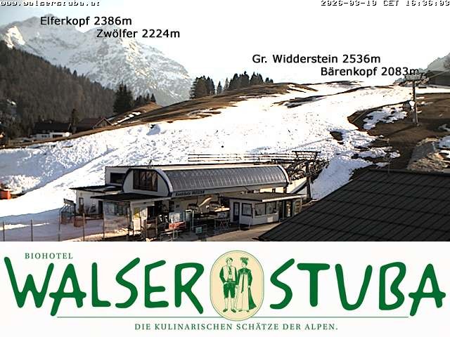 Archiv Foto Webcam Hotel für Bergfreunde - Walserstuba
