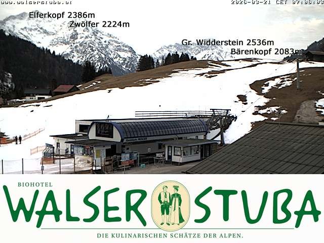 Archiv Foto Webcam Hotel für Bergfreunde - Walserstuba