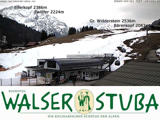 Archiv Foto Webcam Hotel für Bergfreunde - Walserstuba