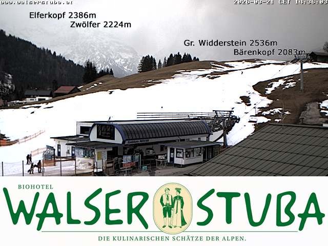Archiv Foto Webcam Hotel für Bergfreunde - Walserstuba