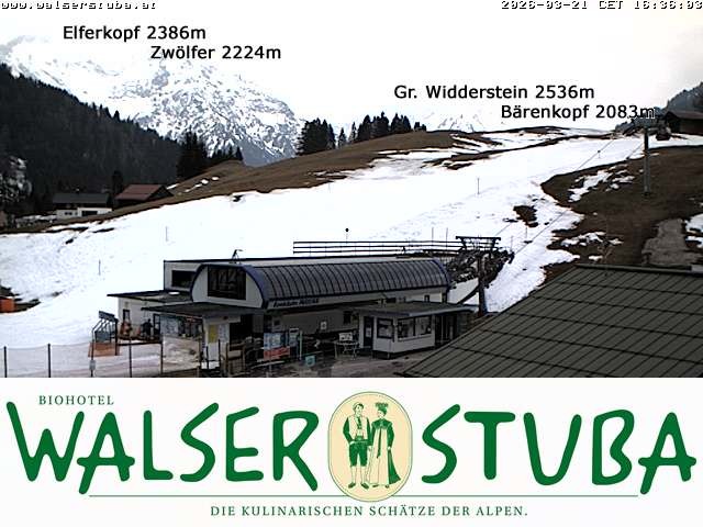 Archiv Foto Webcam Hotel für Bergfreunde - Walserstuba