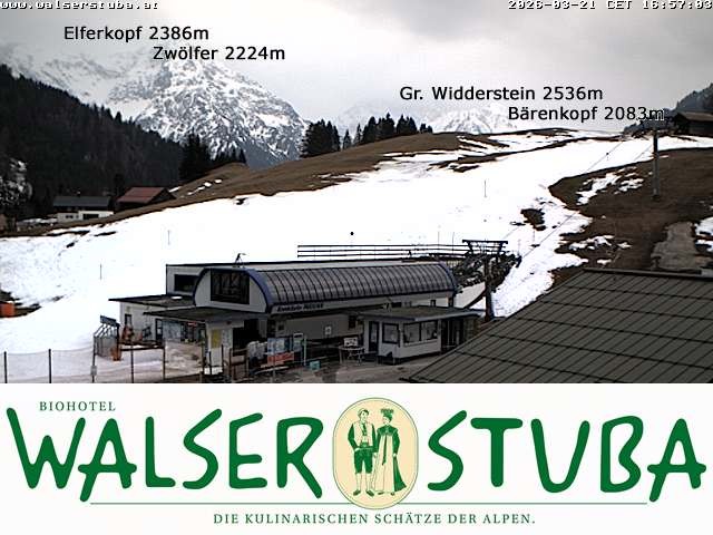 Archiv Foto Webcam Hotel für Bergfreunde - Walserstuba