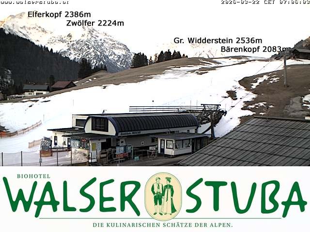 Archiv Foto Webcam Hotel für Bergfreunde - Walserstuba