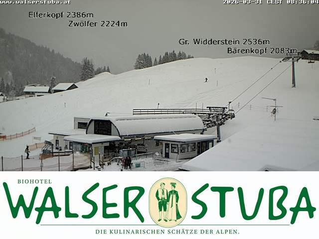 Archiv Foto Webcam Hotel für Bergfreunde - Walserstuba