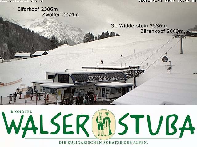 Archiv Foto Webcam Hotel für Bergfreunde - Walserstuba