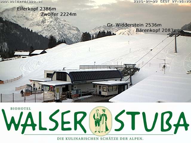 Archiv Foto Webcam Hotel für Bergfreunde - Walserstuba