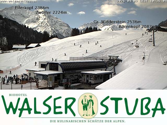 Archiv Foto Webcam Hotel für Bergfreunde - Walserstuba