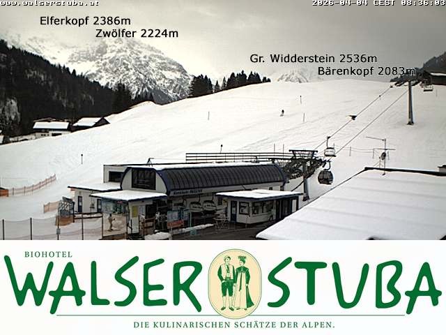 Archived image Webcam Hotel "Walserstuba"