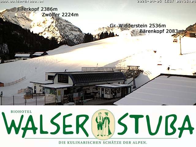 Archiv Foto Webcam Hotel für Bergfreunde - Walserstuba