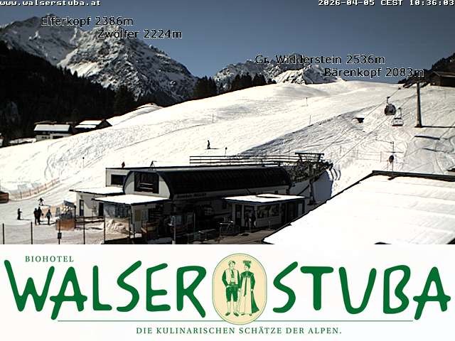 Archiv Foto Webcam Hotel für Bergfreunde - Walserstuba