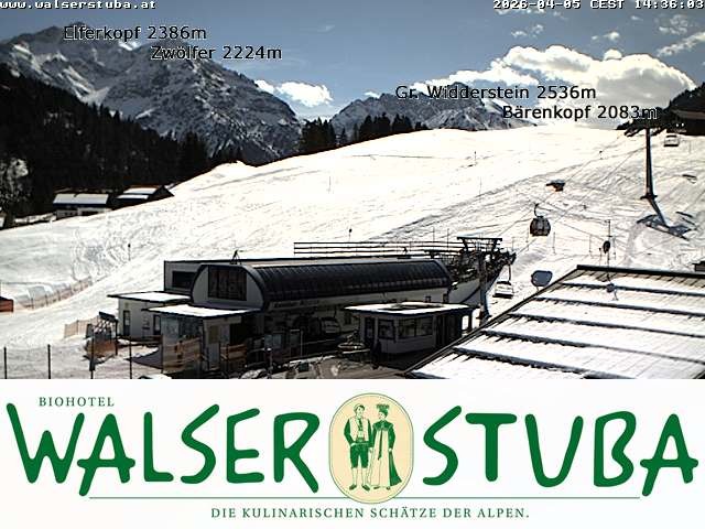 Archiv Foto Webcam Hotel für Bergfreunde - Walserstuba