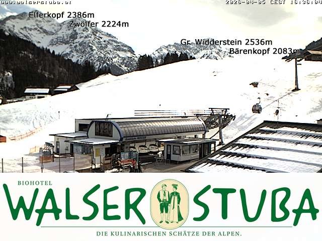 Archiv Foto Webcam Hotel für Bergfreunde - Walserstuba