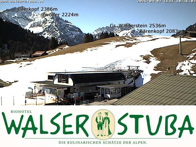 Archiv Foto Webcam Hotel für Bergfreunde - Walserstuba