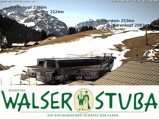 Archiv Foto Webcam Hotel für Bergfreunde - Walserstuba