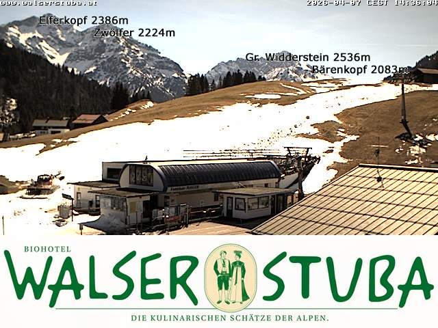Archiv Foto Webcam Hotel für Bergfreunde - Walserstuba