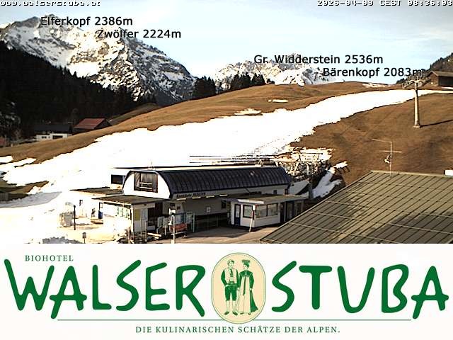 Archived image Webcam Hotel "Walserstuba"