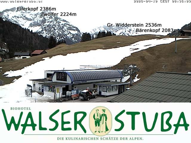 Archiv Foto Webcam Hotel für Bergfreunde - Walserstuba