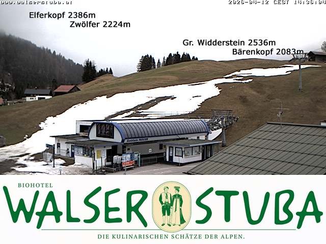 Archiv Foto Webcam Hotel für Bergfreunde - Walserstuba