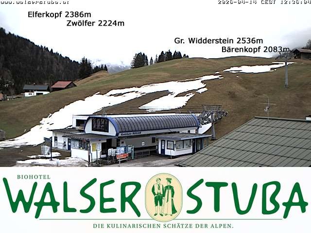 Archiv Foto Webcam Hotel für Bergfreunde - Walserstuba