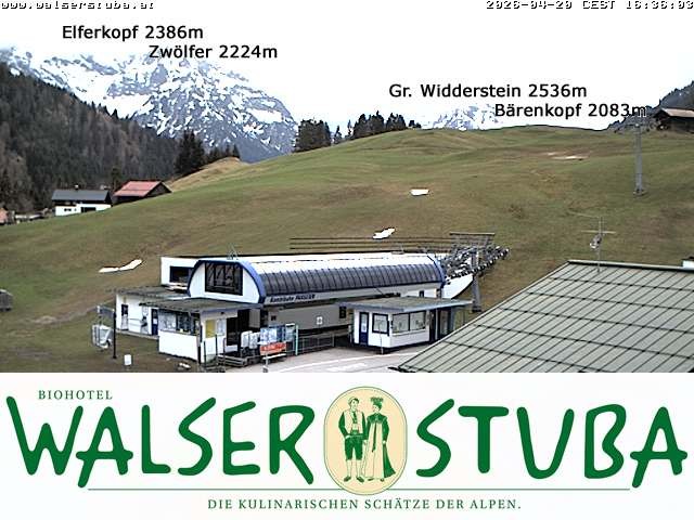 Archiv Foto Webcam Hotel für Bergfreunde - Walserstuba