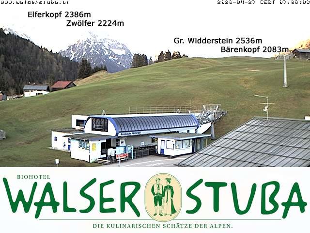 Archiv Foto Webcam Hotel für Bergfreunde - Walserstuba