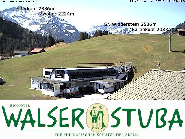 Archiv Foto Webcam Hotel für Bergfreunde - Walserstuba