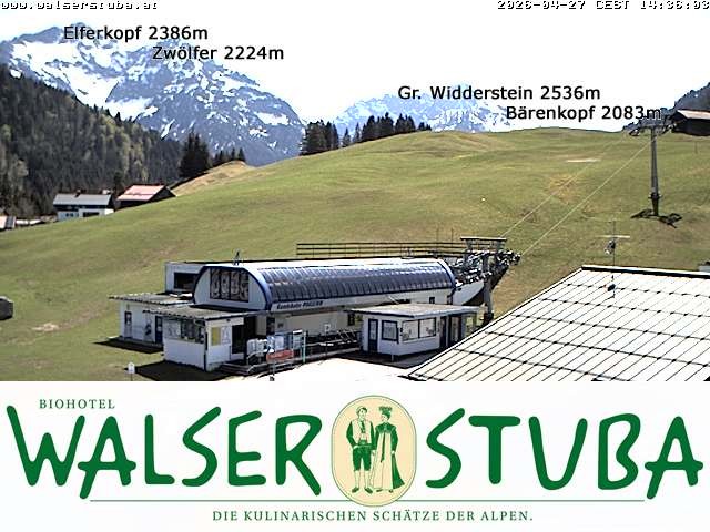 Archiv Foto Webcam Hotel für Bergfreunde - Walserstuba