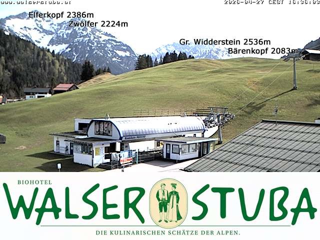 Archiv Foto Webcam Hotel für Bergfreunde - Walserstuba