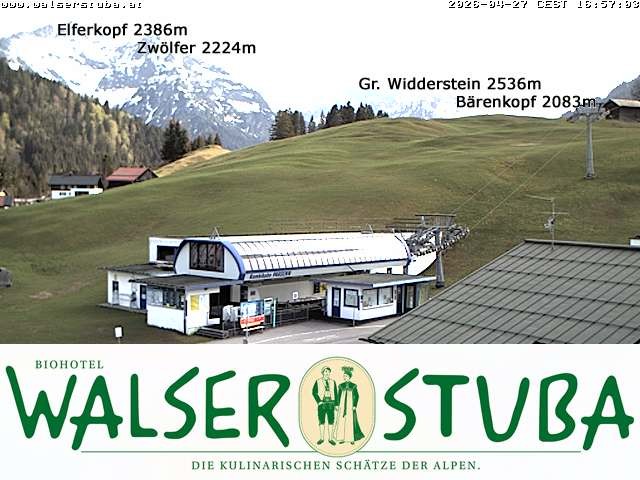 Archiv Foto Webcam Hotel für Bergfreunde - Walserstuba