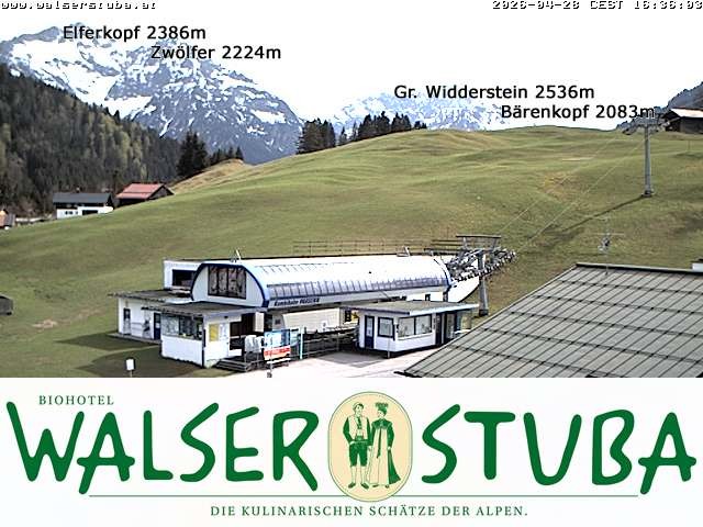 Archiv Foto Webcam Hotel für Bergfreunde - Walserstuba