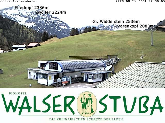 Archiv Foto Webcam Hotel für Bergfreunde - Walserstuba