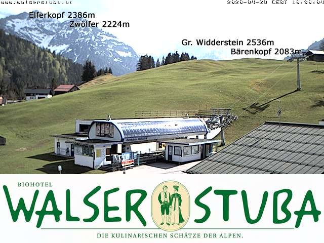 Archiv Foto Webcam Hotel für Bergfreunde - Walserstuba
