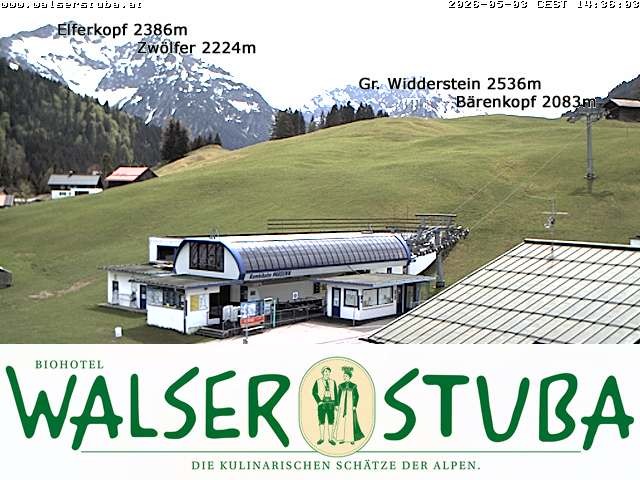 Archived image Webcam Hotel "Walserstuba"