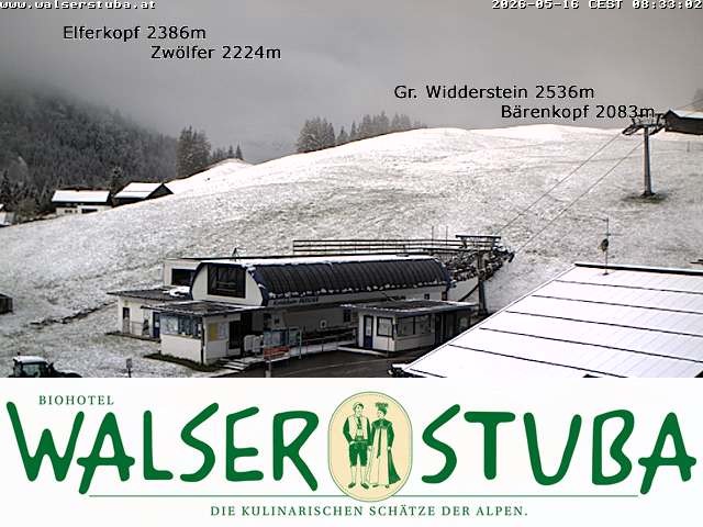 Archived image Webcam Hotel "Walserstuba"