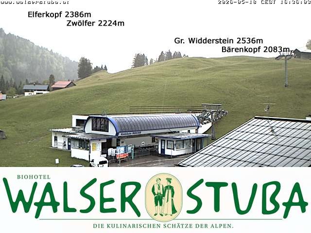 Archiv Foto Webcam Hotel für Bergfreunde - Walserstuba