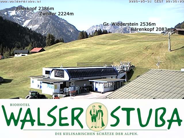 Archiv Foto Webcam Hotel für Bergfreunde - Walserstuba